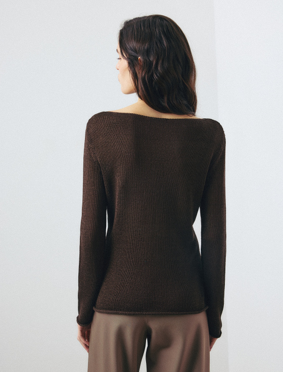 джемпер из 100% мерсеризованного хлопка - цена, описание и отзывы - фото №4