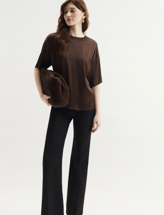 блуза из вискозы с коротким рукавом - цена, описание и отзывы - фото №3