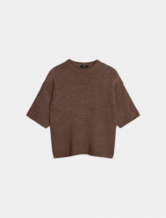 джемпер из хлопка с коротким рукавом - цена, описание и отзывы - фото №1