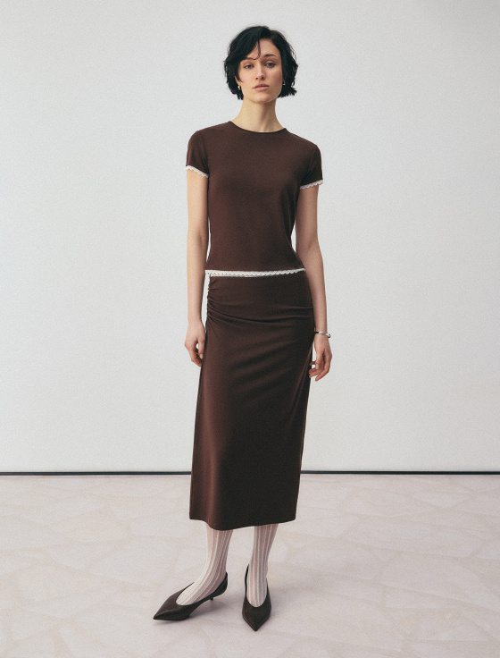 юбка миди из тенсела и шерсти - цена, описание и отзывы - фото №2