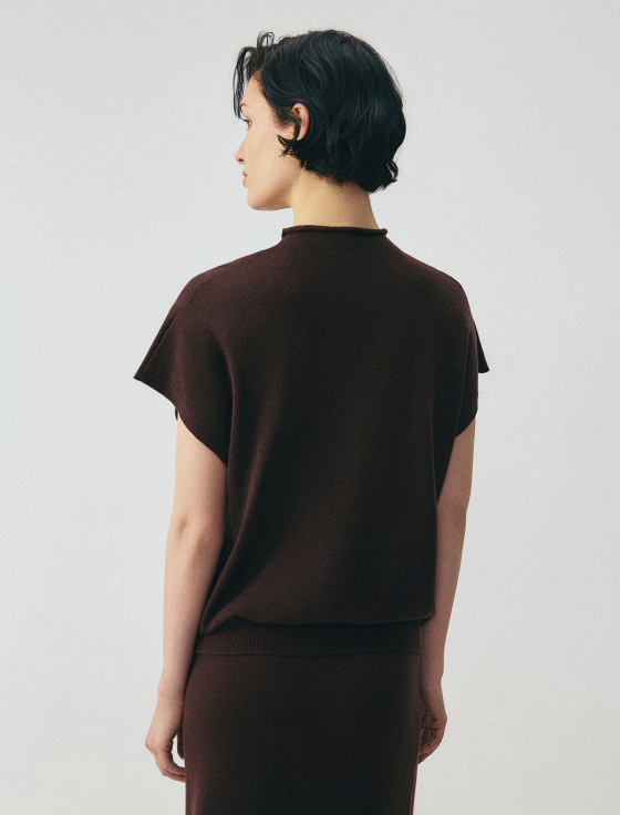 джемпер из шерсти и шёлка с коротким рукавом - цена, описание и отзывы - фото №3