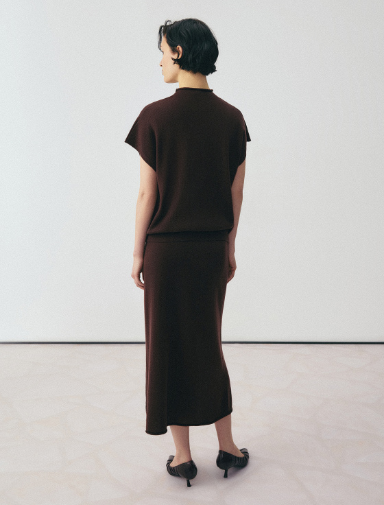 юбка миди из шерсти и шёлка - цена, описание и отзывы - фото №4