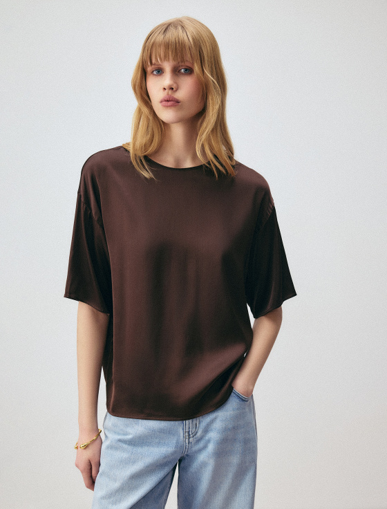 блуза из вискозы с коротким рукавом - цена, описание и отзывы - фото №2