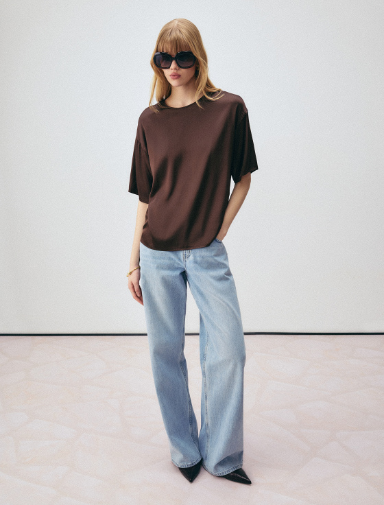 блуза из вискозы с коротким рукавом - цена, описание и отзывы - фото №3