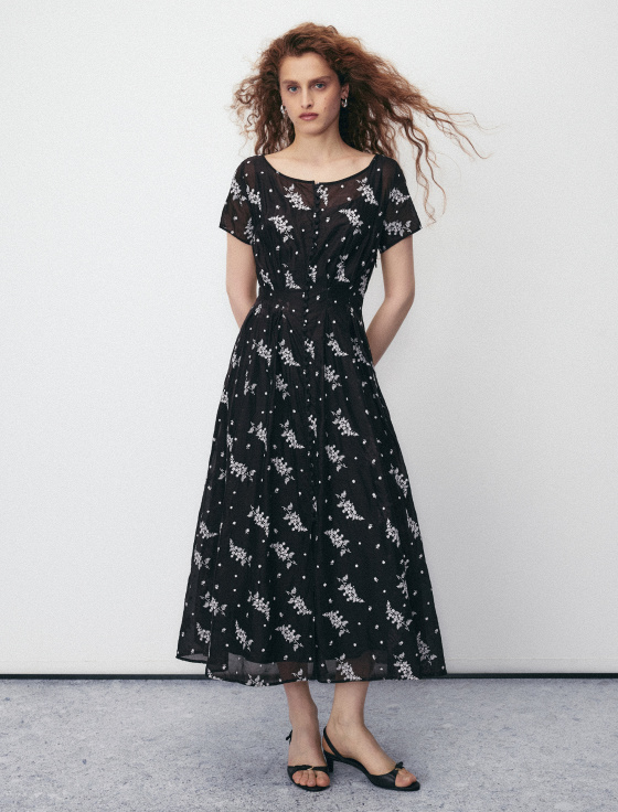 платье миди с цветочным принтом - цена, описание и отзывы - фото №2