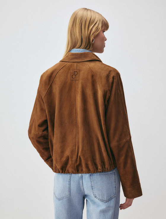 бомбер из натуральной замши - цена, описание и отзывы - фото №6