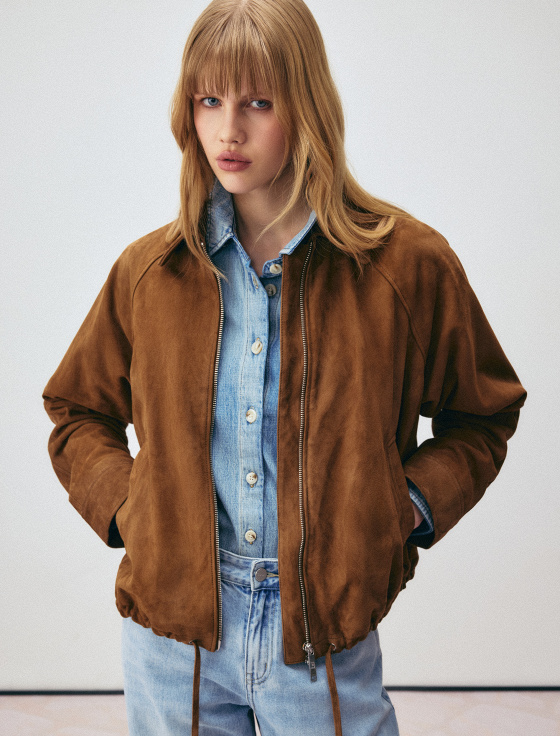 бомбер из натуральной замши - цена, описание и отзывы - фото №2