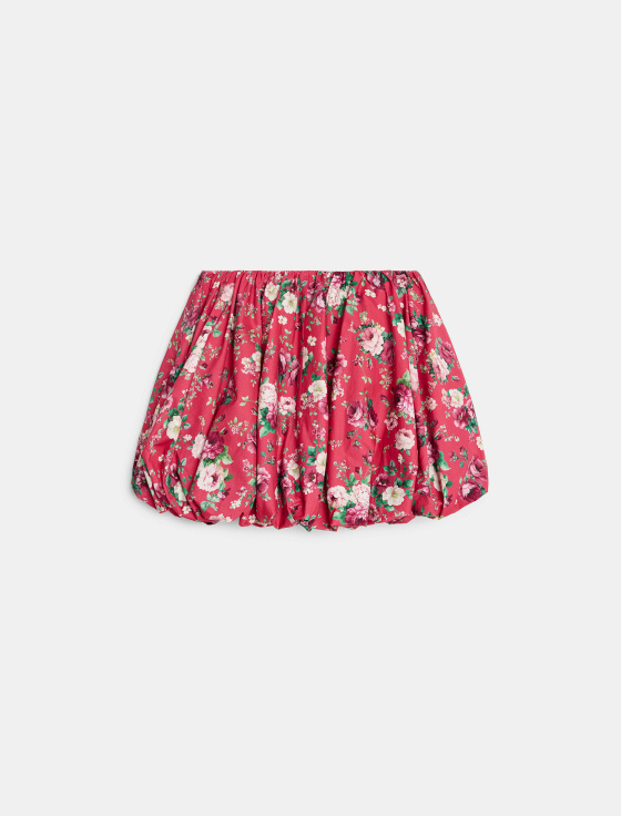 юбка мини с цветочным принтом - цена, описание и отзывы - фото №3