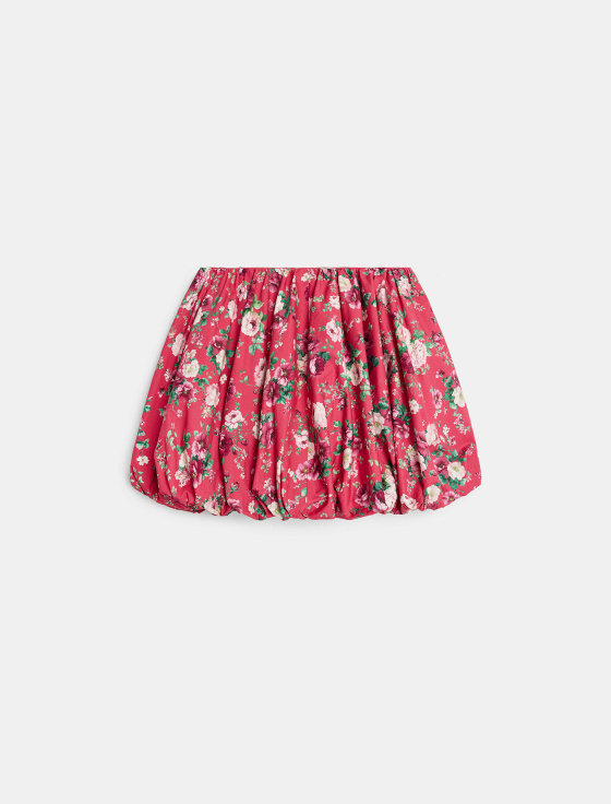 юбка мини с цветочным принтом - цена, описание и отзывы - фото №1