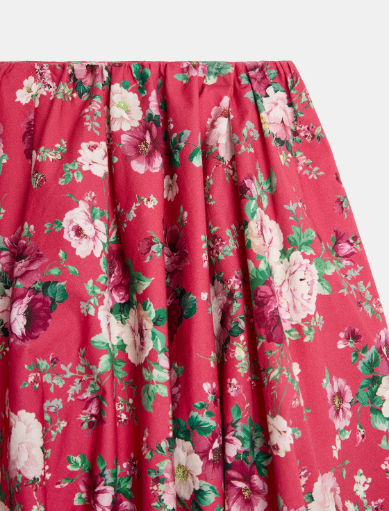 юбка мини с цветочным принтом - цена, описание и отзывы - фото №4