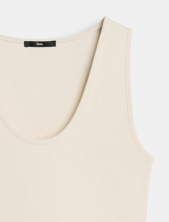 топ в рубчик приталенного силуэта - цена, описание и отзывы - фото №3