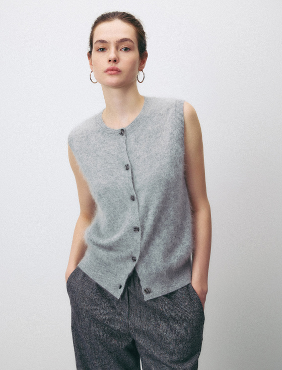 жилет из 100% brushed cashmere - цена, описание и отзывы - фото №2