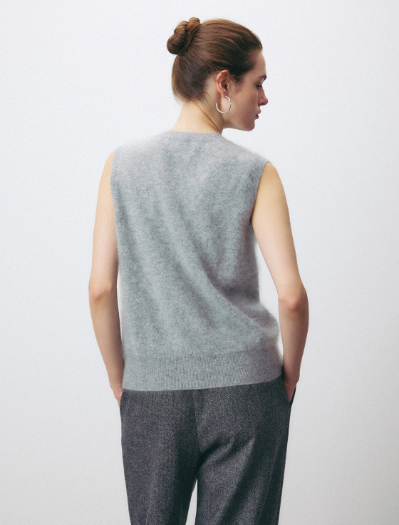 жилет из 100% brushed cashmere - цена, описание и отзывы - фото №3