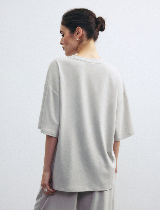 футболка из тенсела и шерсти - цена, описание и отзывы - фото №4