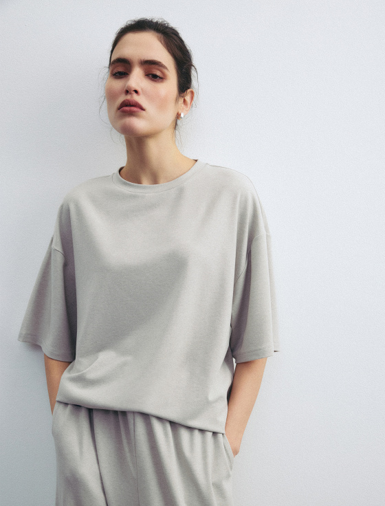 футболка из тенсела и шерсти - цена, описание и отзывы - фото №2