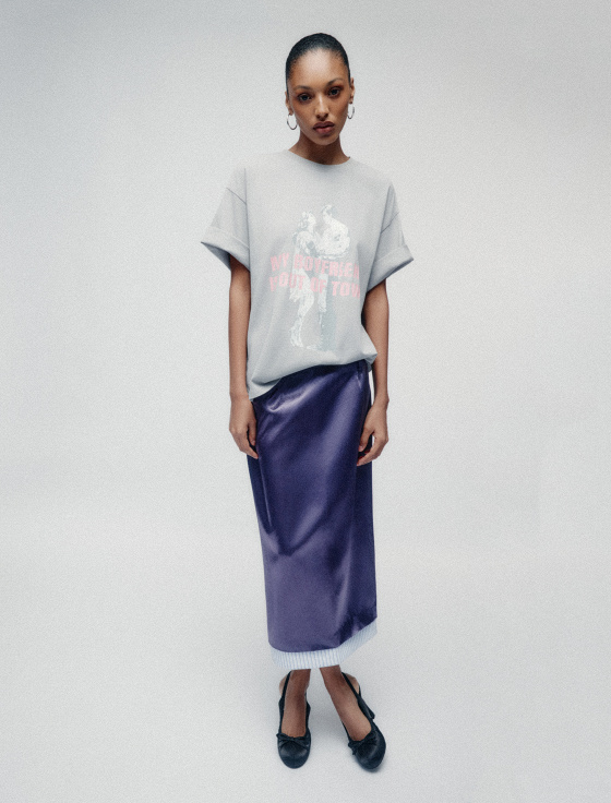 футболка из хлопка с принтом - цена, описание и отзывы - фото №4