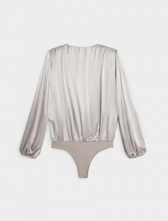 боди из серебристого сатина - цена, описание и отзывы - фото №10
