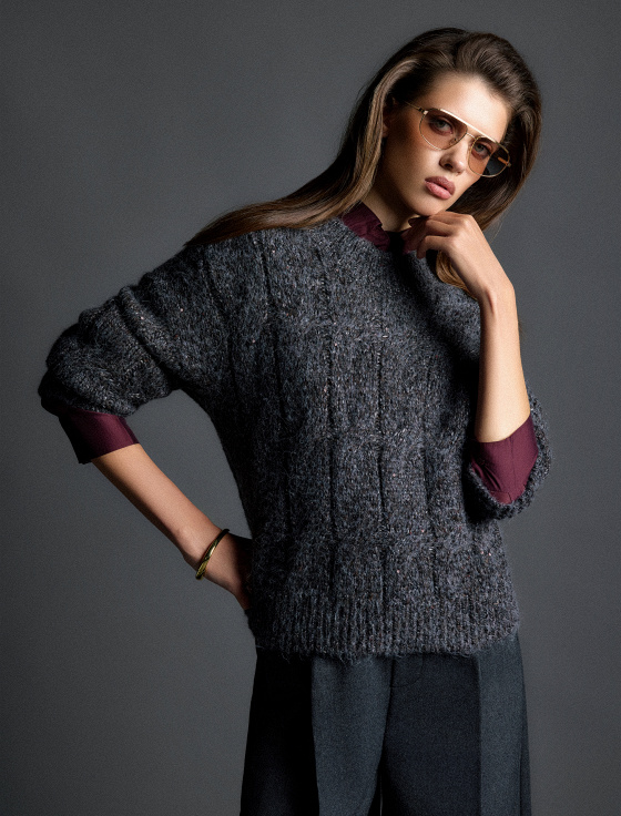 джемпер из фактурной шерсти - цена, описание и отзывы - фото №1