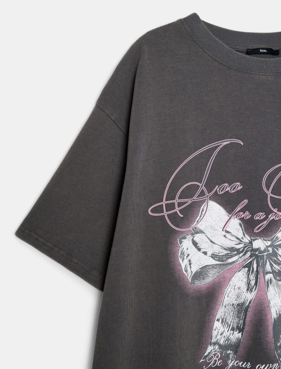 футболка из хлопка с принтом - цена, описание и отзывы - фото №4