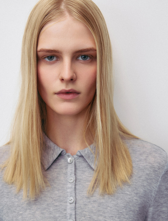 джемпер-поло из тенсела и шерсти - цена, описание и отзывы - фото №5