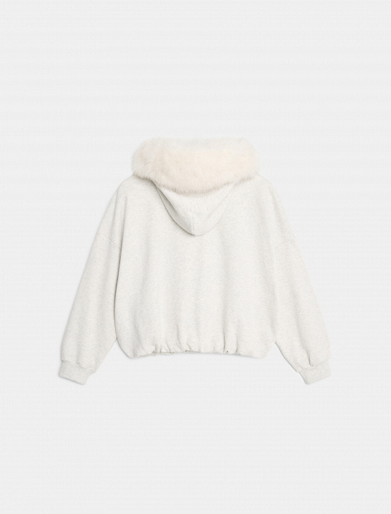 толстовка с отделкой из меха песца - цена, описание и отзывы - фото №7