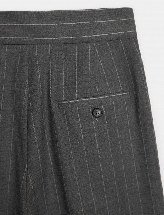 брюки со складками в полоску - цена, описание и отзывы - фото №7