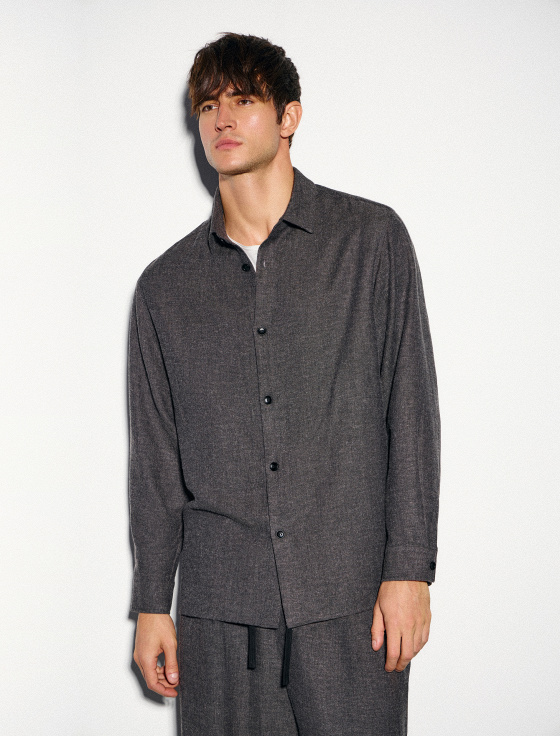 рубашка из льна, хлопка и шерсти - цена, описание и отзывы - фото №2