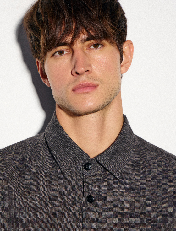 рубашка из льна, хлопка и шерсти - цена, описание и отзывы - фото №5