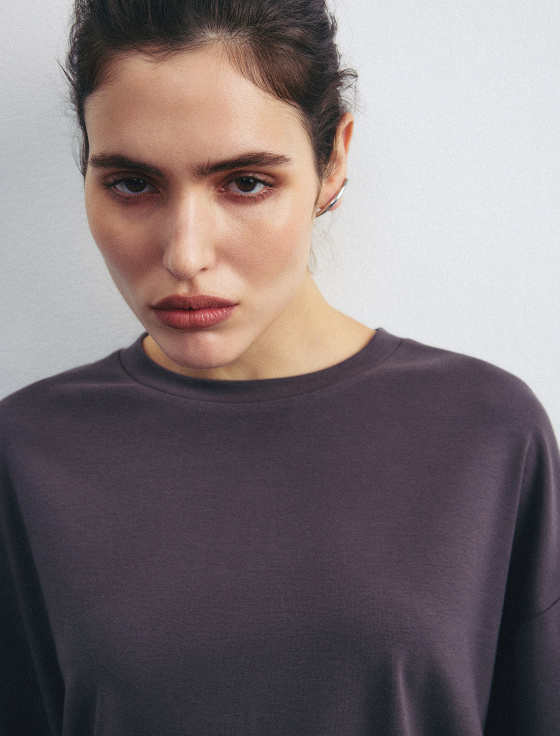 футболка из тенсела и шерсти - цена, описание и отзывы - фото №3