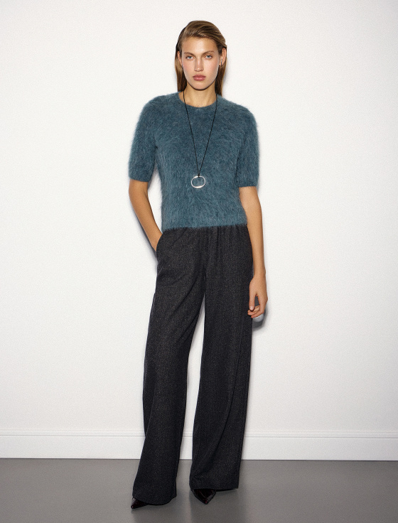 джемпер с коротким рукавом из альпака - цена, описание и отзывы - фото №2