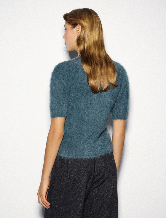 джемпер с коротким рукавом из альпака - цена, описание и отзывы - фото №3