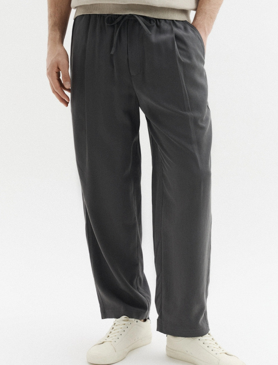 брюки из лиоцелла и льна - цена, описание и отзывы - фото №1