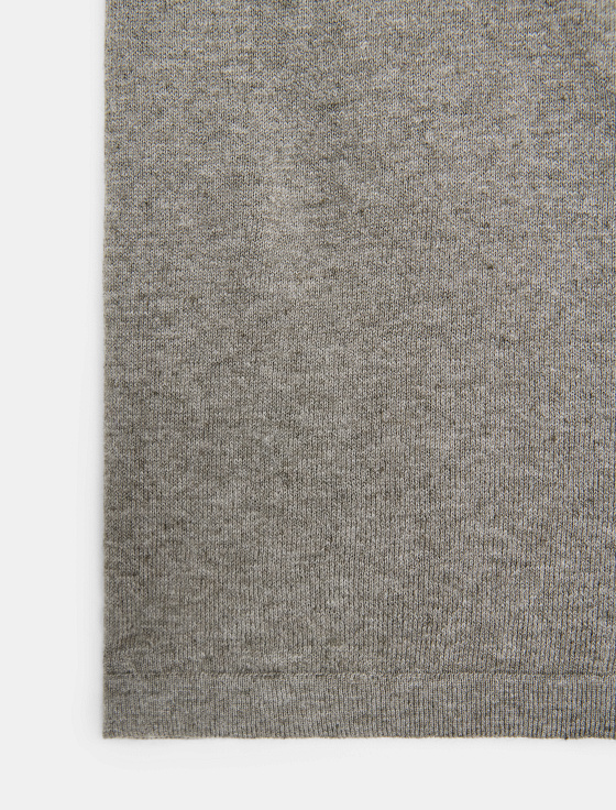 джемпер из хлопка и льна с коротким рукавом - цена, описание и отзывы - фото №4