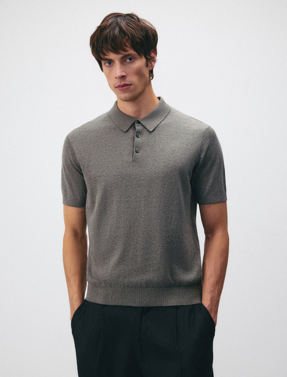 джемпер-поло из хлопка и льна - цена, описание и отзывы - фото №2