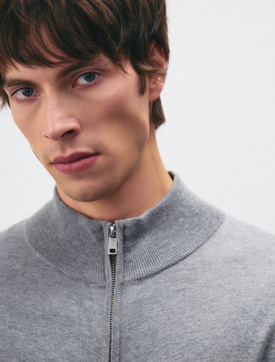 джемпер на молнии из хлопка с шелком - цена, описание и отзывы - фото №6