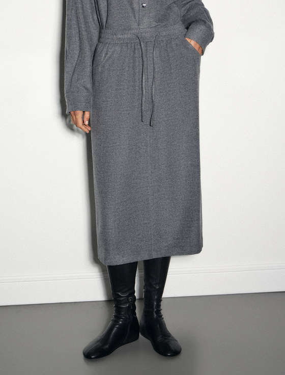 юбка миди из тенсела и шерсти - цена, описание и отзывы - фото №3