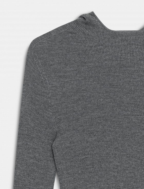 джемпер из 100% шерсти с капюшоном - цена, описание и отзывы - фото №3