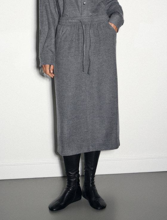 юбка миди из тенсела и шерсти - цена, описание и отзывы - фото №3