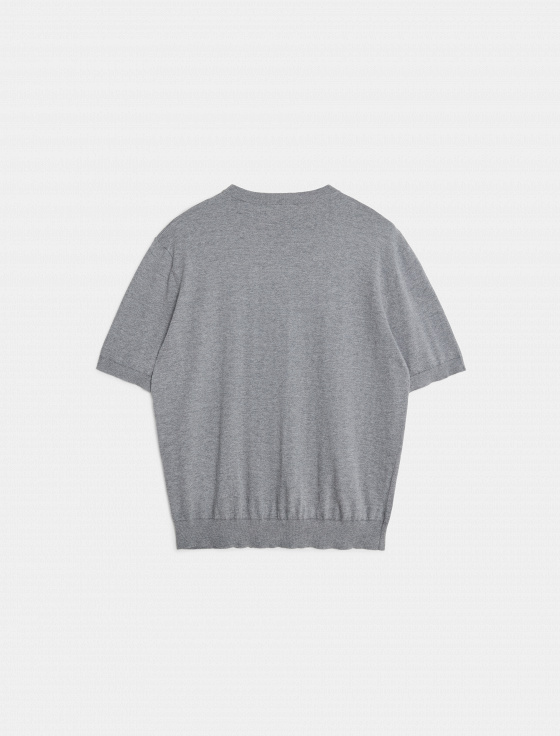 джемпер с коротким рукавом из хлопка и шёлка - цена, описание и отзывы - фото №2