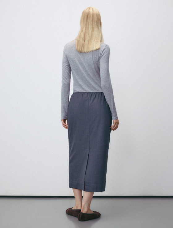 юбка миди из смесовой шерсти - цена, описание и отзывы - фото №5