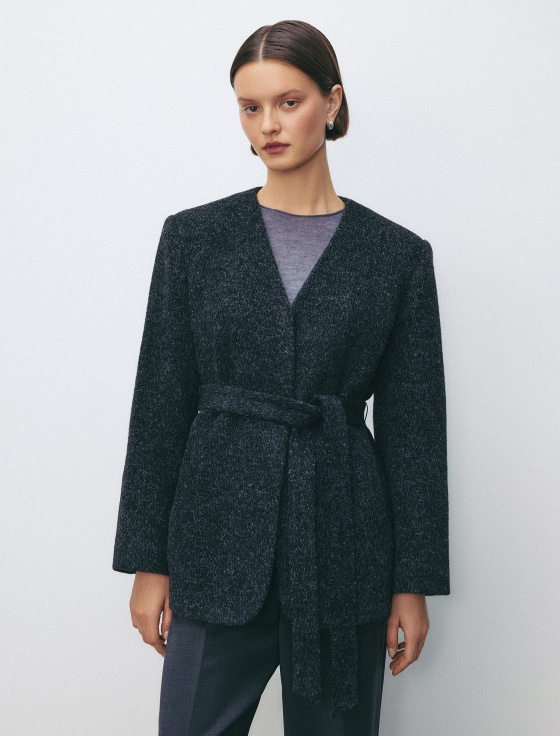 жакет из смесовой шерсти - цена, описание и отзывы - фото №3