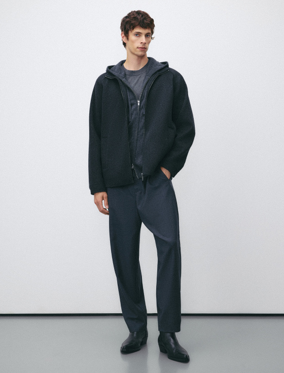 бомбер из 100% шерсти на молнии - цена, описание и отзывы - фото №5