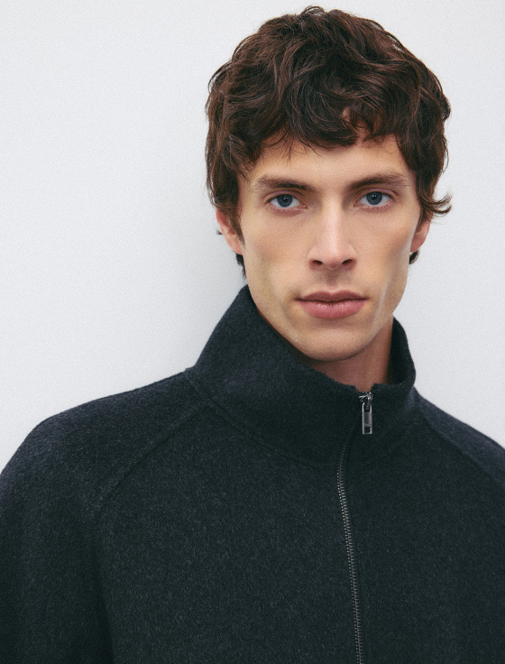 бомбер из 100% шерсти на молнии - цена, описание и отзывы - фото №6