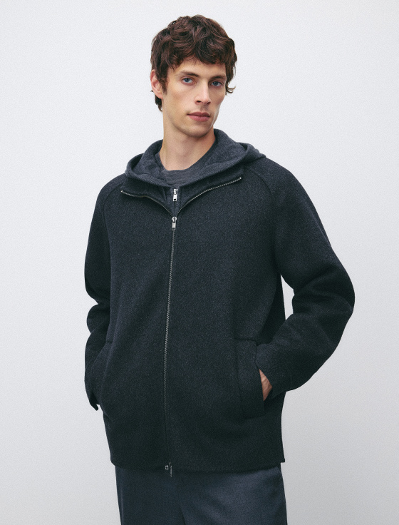 бомбер из 100% шерсти на молнии - цена, описание и отзывы - фото №2