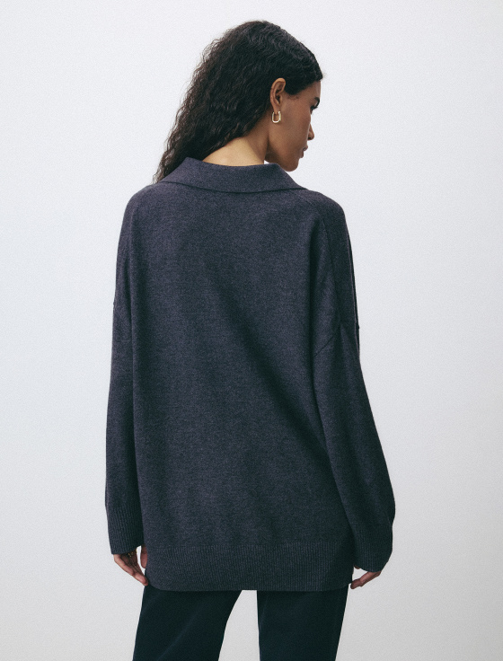джемпер-поло из шерсти и кашемира - цена, описание и отзывы - фото №6