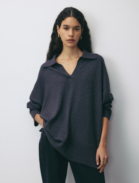 джемпер-поло из шерсти и кашемира - цена, описание и отзывы - фото №2