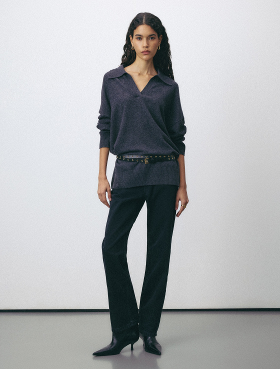 джемпер-поло из шерсти и кашемира - цена, описание и отзывы - фото №4