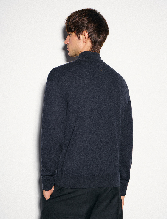 кардиган на молнии из 100% шерсти мериноса - цена, описание и отзывы - фото №3