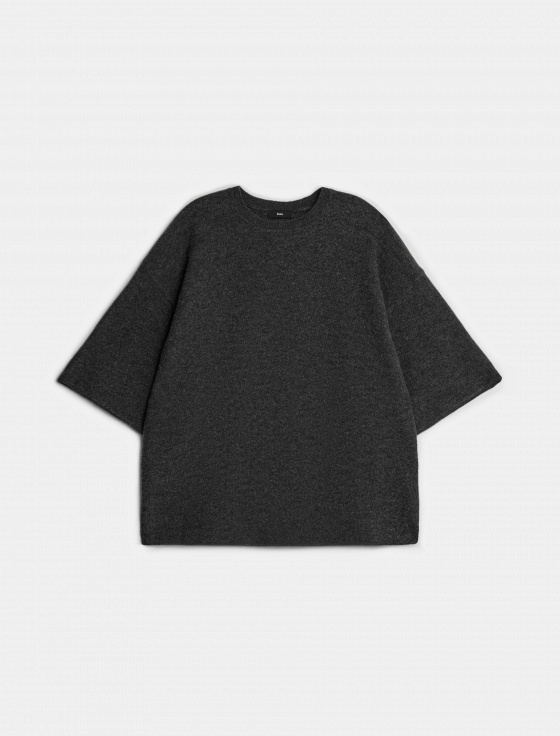 джемпер из 100% шерсти с коротким рукавом - цена, описание и отзывы - фото №1