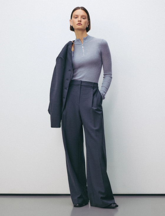 брюки из фактурной шерсти - цена, описание и отзывы - фото №3